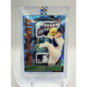 Art Card Roki Sasaki With MLB Debut Patch Rookie Made By Mayflower Custom Cards